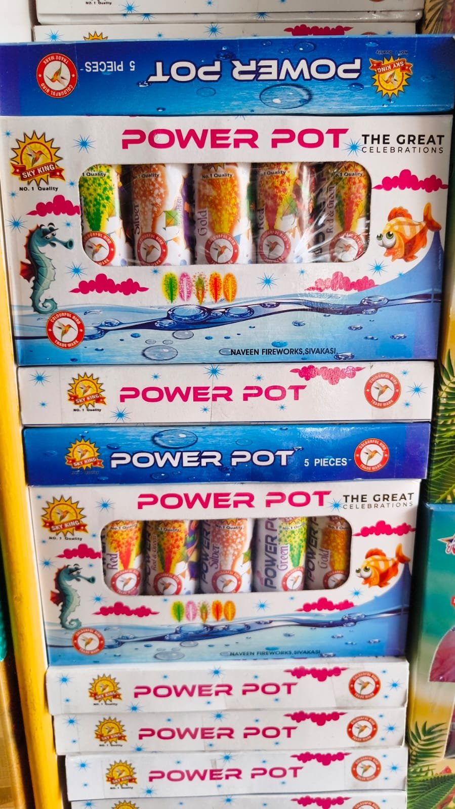 power pot 5 colour (5pcs)
