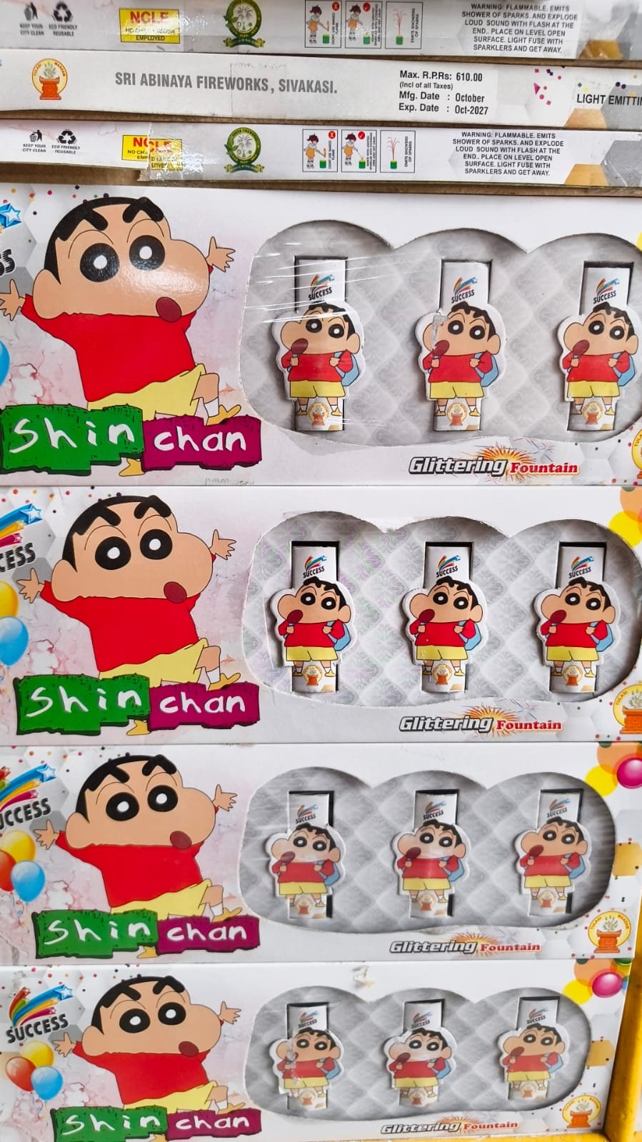 shinchan glittering (5pcs)
